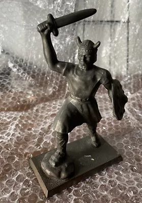 Viking Ornament Valhalla Warrior Statue Ornament Rare Heavy • £21.99