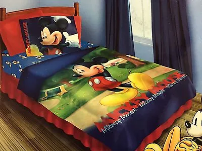 Brand New Official Disney Mickey Mouse 4 Pieces Twin Bed Set • $64.99