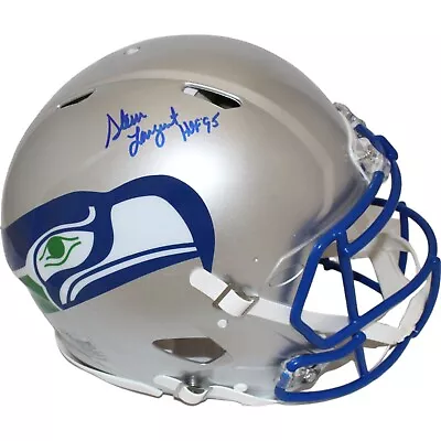 Steve Largent Autographed Seattle Seahawks Authentic Helmet HOF Becklett 44041 • $369.99