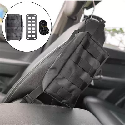 Tactical MOLLE Panel Car Seat Side Back Tool Pack Storage Bag Pouch Organizer • $26.09