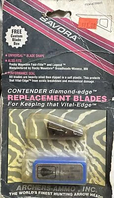 Savora Broadhead Co Tender Replacement Blades Steel New Vintage  • $11