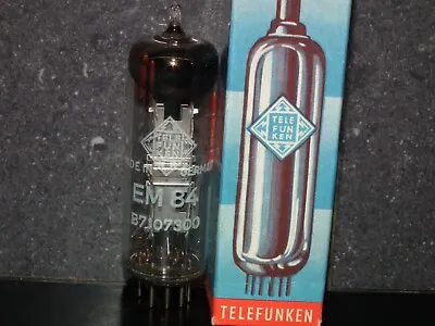 EM84 Telefunken NOS NIB Magic Eye Tuning Eye Old European Tube Radio Receiver • $49
