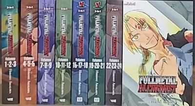 Fullmetal Alchemist Hiromu Arakawa Manga Vol 1-46-9 3in1 Omnibus Brand New!!  • $110