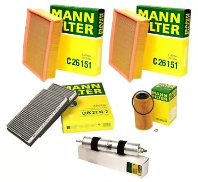 Mann Oil 2 Air Carbon Cabin Fuel Filter Service Kit For BMW E39 M5 5.0 V8 00-03 • $121.95