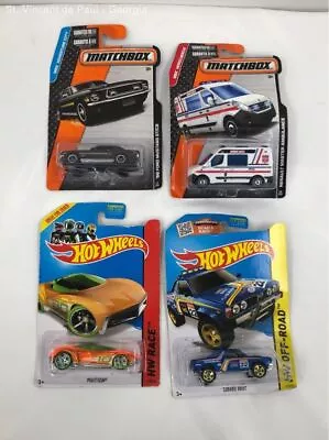 Hot Wheels And Matchbox Diecast Car Lot Of 4 Brand New View Photos For Condition • $7.67