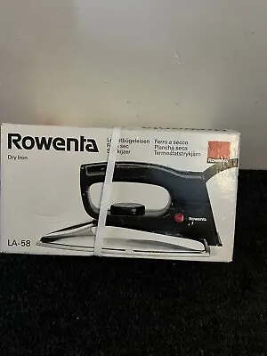 £74.99 • Buy Vintage Rowenta LA-58 Dry Iron Rare New Old Stock 