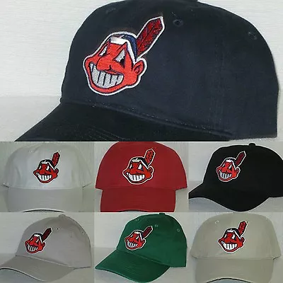 Cleveland Indians Polo Style Cap ⚾Hat ⚾CLASSIC MLB PATCH/LOGO ⚾7 HOT COLORS ⚾NEW • $19.99