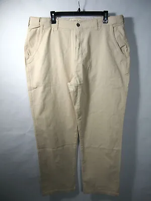 Territory Ahead Mens Pants 40 Chino Beige Khakis Stretch Elastic Waist Panels • $19.82