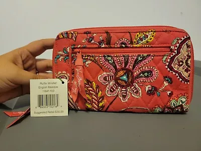 Vera Bradley Ruffle Wristlet English Meadow • $20