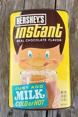 Vintage 1970s Hersheys Instant Real Chocolate Flavor  Can • $15