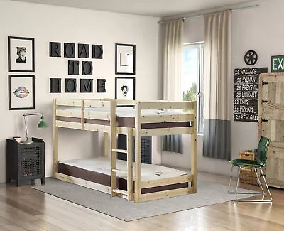 Strictly Beds And Bunks - Stockton Low Classic Bunk Bed 2ft 6 Single (EB69) • £259.95