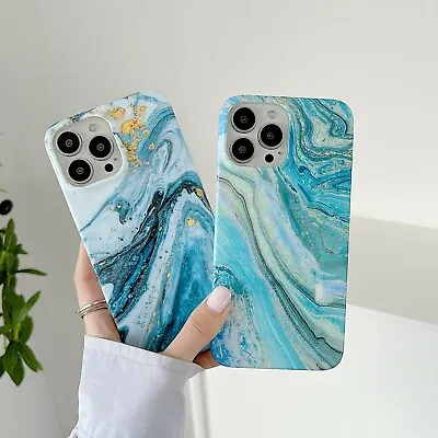 $5.75 • Buy New Marble Pattern Soft Bumper Case Cover For IPhone 14 13 12 11 Pro Max XR