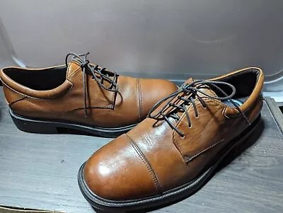 NUNN BUSH Mens Shoes Size 9M Lace Up Cognac Leather Maxwell Oxford Comfort Gel  • $46.88