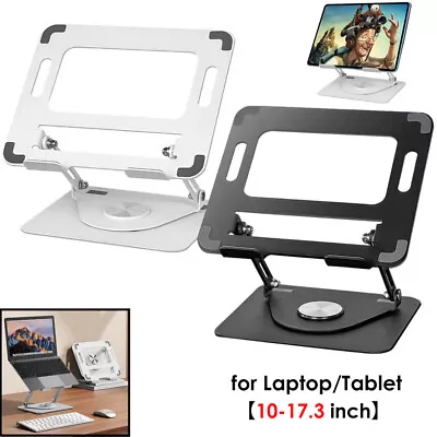 360° Adjustable Laptop Stand Folding Tablet Desk Riser Holder For Macbook IPad • £19.99