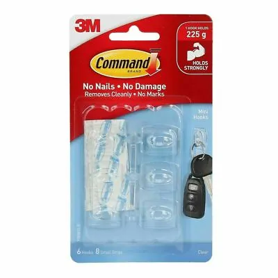 Hooks Command 6 Small 17006 Clear • $12.95