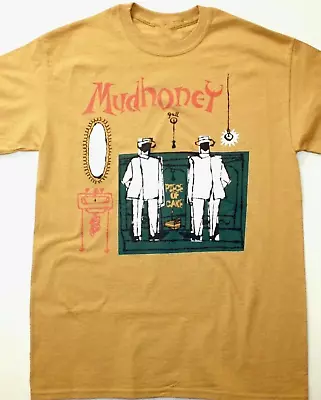 Mudhoney Band VTG T-shirt Yellow Short Sleeve All Sizes S-5XL X188 • $28.99