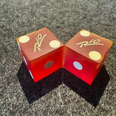 Pair Of Vintage Casino Dice  Rio Casino  Las Vegas Neveda    Excellent • $3.90