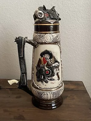 Vintage Stein - Rustic Look - Norman Rockwell - Dreams Of Long Ago - Gary Cooper • $49.99