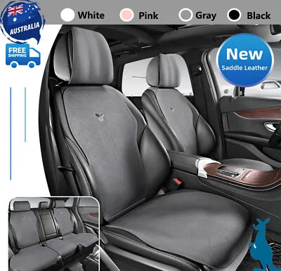 Leather Car Seat Covers Front Rear Cushion For Land Rover LR3 Range Evoque Sport • $131.10