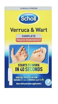 Scholl Verruca And Wart Complete Freeze Remover Treatment Kit 80ml Long Expiry • £13.90