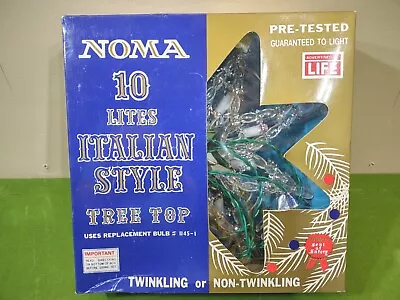 Twinkle Star Christmas Tree Top Noma Italian Style Topper Vintage - Original Box • $19.99