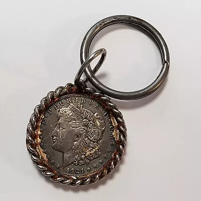 1921 $1 Morgan Silver Dollar - Key Chain - SKU-F6695 • $49