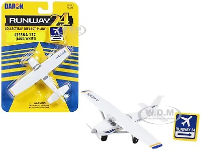 Cessna 172 Aircraft White Diecast Model By Runway24 Rw805 • $7.49