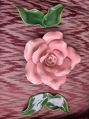 Handmade Ceramic Rose Centerpiece • $25