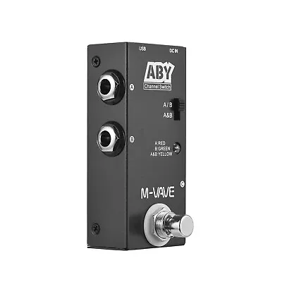 M-VAVE ABY Line Selector AB Switch Guitar Effect Pedal True Bypass Metal G5M9 • $18.99