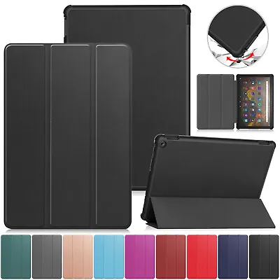 £9.99 • Buy For Amazon Kindle Fire HD 10 13th Gen 2023 Tablet Slim Leather Smart Cover Case