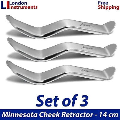 Dental Surgical Minnesota Retractor Cheek Tongue Lip Implant Retractors Set Of 3 • £10.99