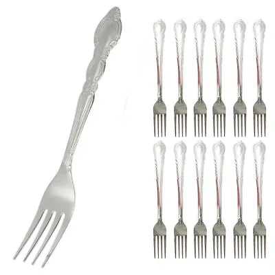 12 Dinner Forks Set Heavy Duty Stainless Steel Cutlery Table Flatware Utensils • $10.49