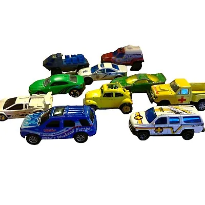 Hot Wheels Mixed Lot Of 10 With Baja VW Bug Yellow • $25