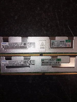 £40 • Buy SAMSUNG 64GB PC4-2400T-L Load Reduced ECC 4DRX4 LRDIMM SERVER Memory RAM X 2