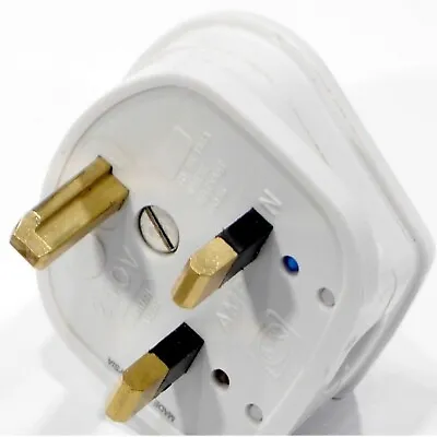 1 X Non-Standard T-Shaped 13A UK Plug White MK • £20.19