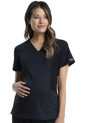 Cherokee WW Revolution Women's Maternity Mock Wrap Scrub Top - WW688 • $34.99