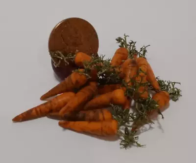 Miniature Dollhouse 3 Dirty Carrots 1:12 Scale Fruit Vegetable Garden Food Kitch • $6.50