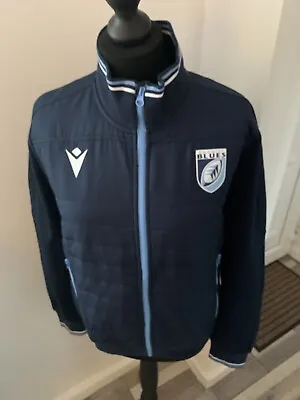 Macron Cardiff Blues Rugby Jacket Size M • £12.99