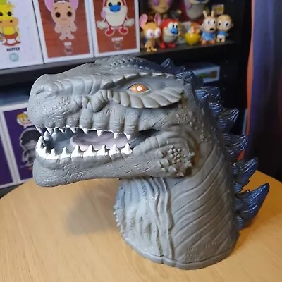 Godzilla Head Vintage 1998 Toho Toy Hand Puppet 90s Retro Dinosaur Figure 🦖🦎 • $40