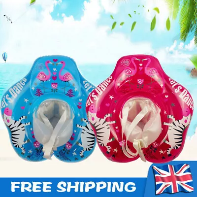 Inflatable Baby Swimming Float Ring Safe Seat Newborn Baby Learn To Swim Trainer • £9.59