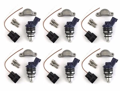 $320.27 • Buy 6 Fuel Injectors For NISSAN Z32 300ZX 89-94 VG30DETT 370cc FAIRLADY Z 375cc