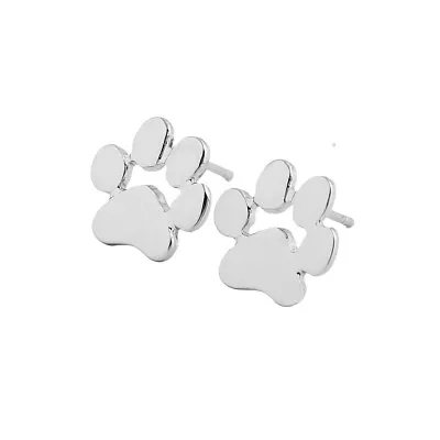 £4.49 • Buy Paw Print Stud Earrings. Silver, Gold Or Rose Gold Finish. Dog Cat Pet