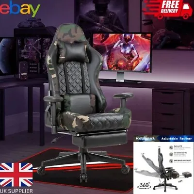 £87.99 • Buy Gaming Chair Recliner Swivel Office Ergonomic Executive PC Computer Desk Chairs