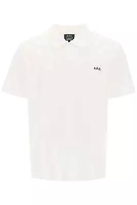 NEW A.p.c. Carter Polo Shirt With Logo Embroidery COGWZ H26342 WHITE AUTHENTIC N • $180