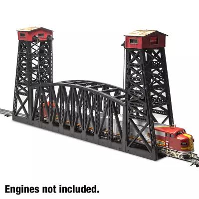 O Scale 30  Aerial Bridge Prelit Lights Metal Base Decoration 24 Railroad Decals • $213.34