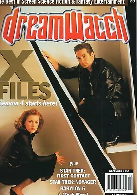 £2.99 • Buy Dreamwatch Science Fiction Mag # 28 Dec 1996 X-files Babylon 5 Star Trek 