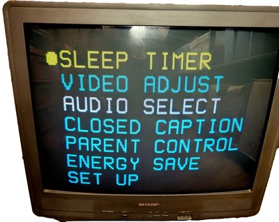 $150 • Buy Sharp 32  CRT TV 32U-S60 Retro Gaming Television Manufactured 11/2002