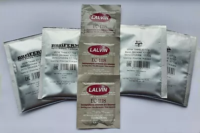 £3.25 • Buy Sparkling Wine/Champagne Yeast Choice Of Lalvin EC-1118, PuriFerm Or DoubleSnake