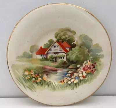 Vintage 1930s ROYAL WINTON Grimwades RED ROOF Cottage 11cm TRINKET DISH • $15