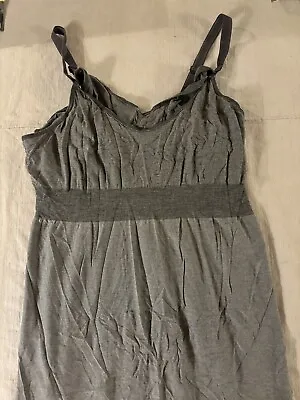 Seraphine Grey Maternity Nursing Nightie Night Dress Gown Small Hospital Bag • £20